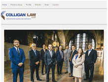 Tablet Screenshot of colliganlaw.com
